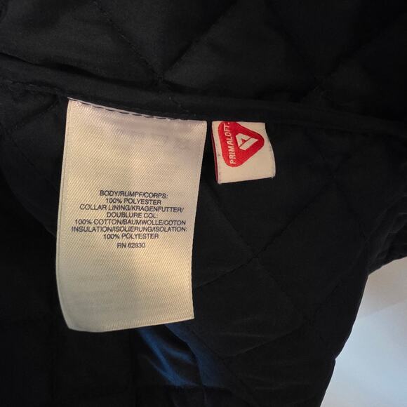 Lands End Womens Quilted Barn Chore Coat Size Large Navy Blue - Picture 6 of 6